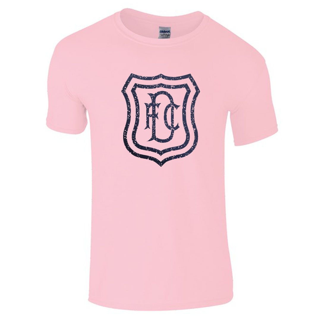 Jnr DFC Distressed Crest T-Shirt Light Pink