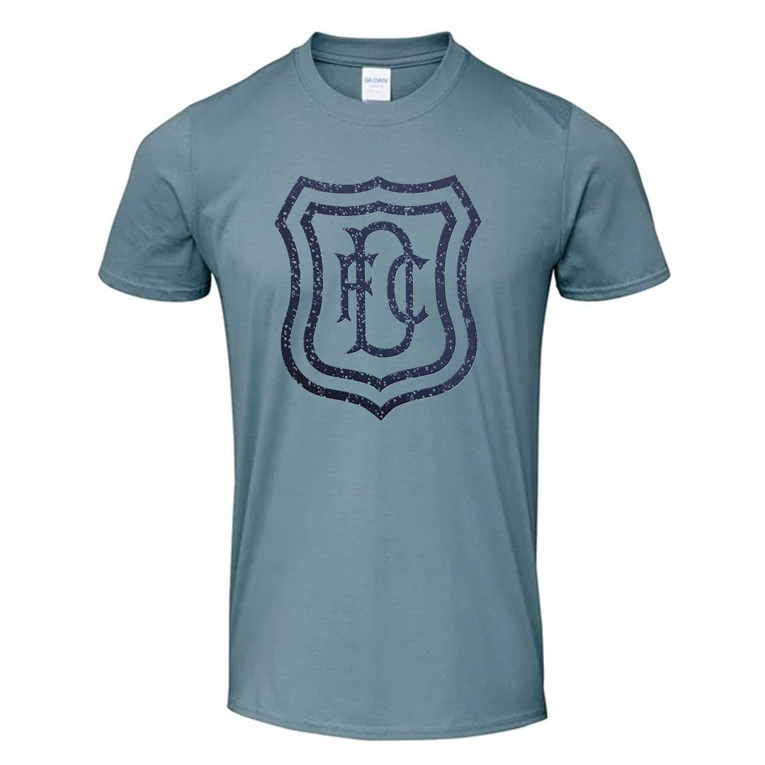 DFC Distressed Crest T-Shirt Stone Blue