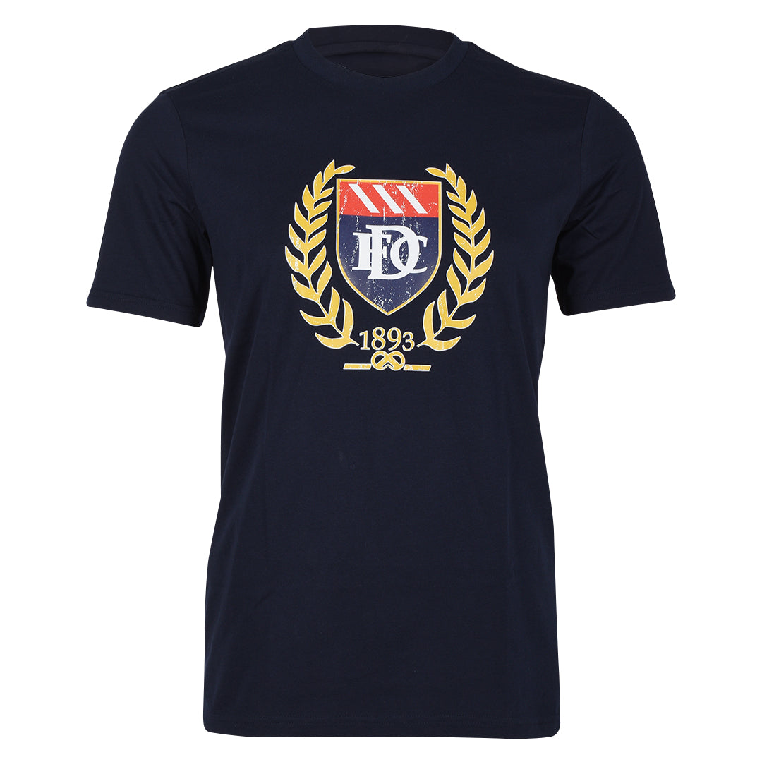 Jnr DFC Distressed Laurel Crest Tee Navy – DFCDirect
