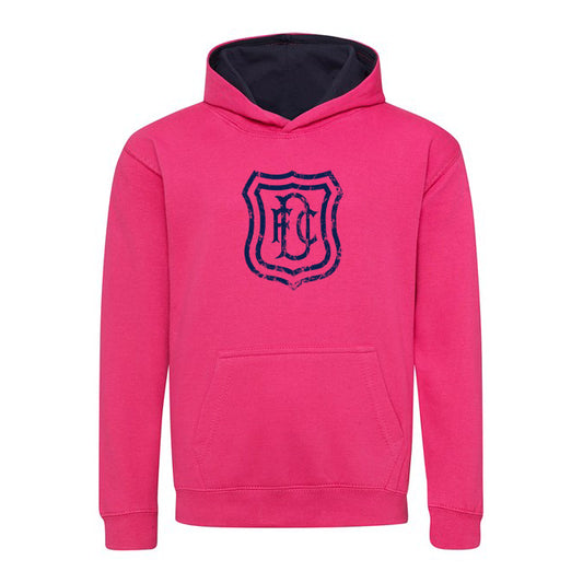 Jnr Vintage Crest Hoody Pink