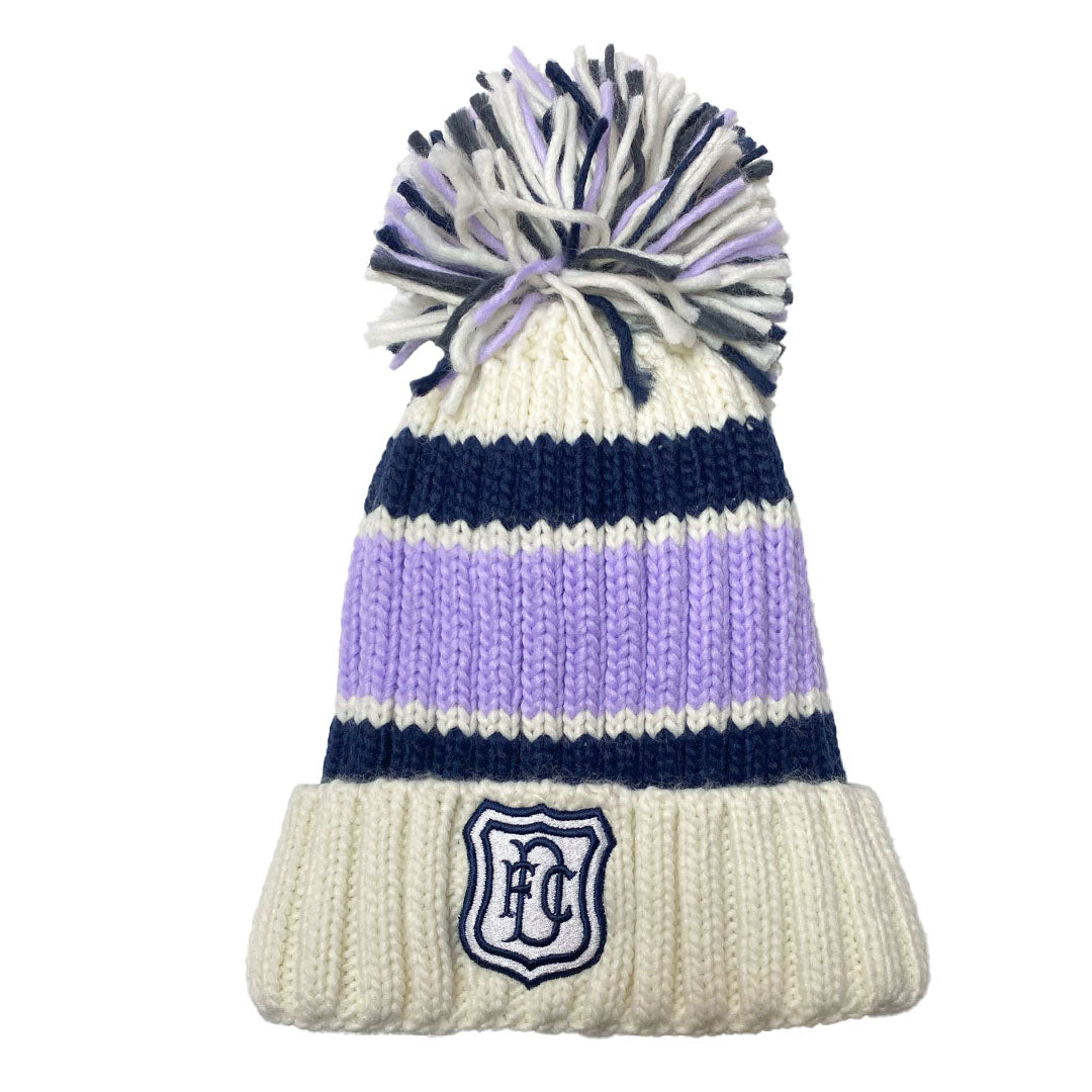 DFC Hygge Striped Beanie White|Navy