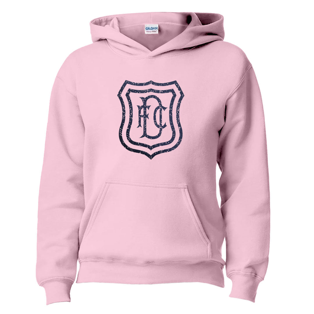 Jnr DFC Distressed Crest Hoodie Light Pink