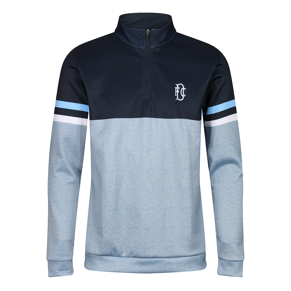 DFC Panel 1/4 Zip Grey Marl