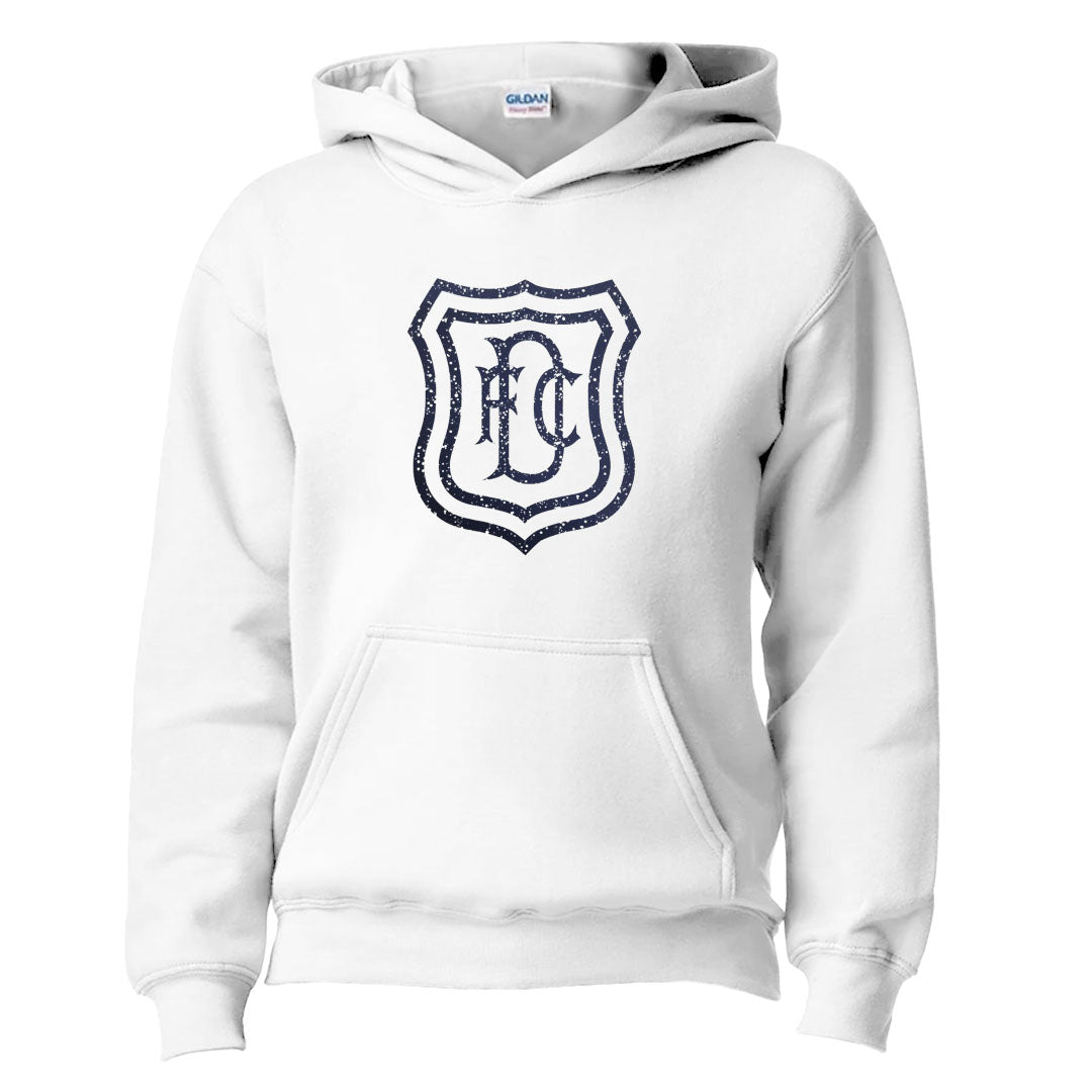 Jnr DFC Distressed Crest Hoodie White