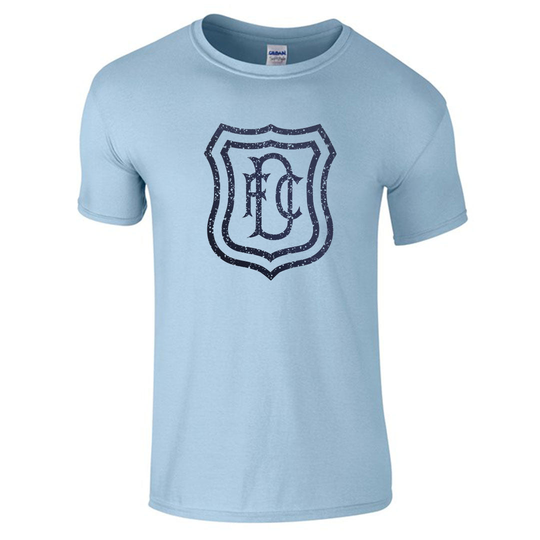 Jnr DFC Distressed Crest T-Shirt Light Blue
