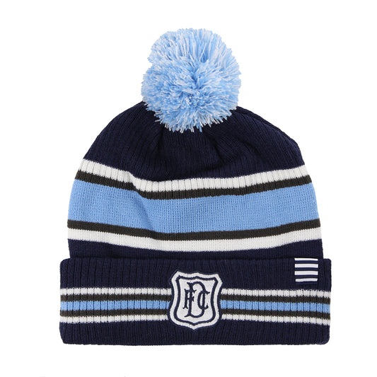 Jnr DFC Crest Bobble Hat Navy|Sky