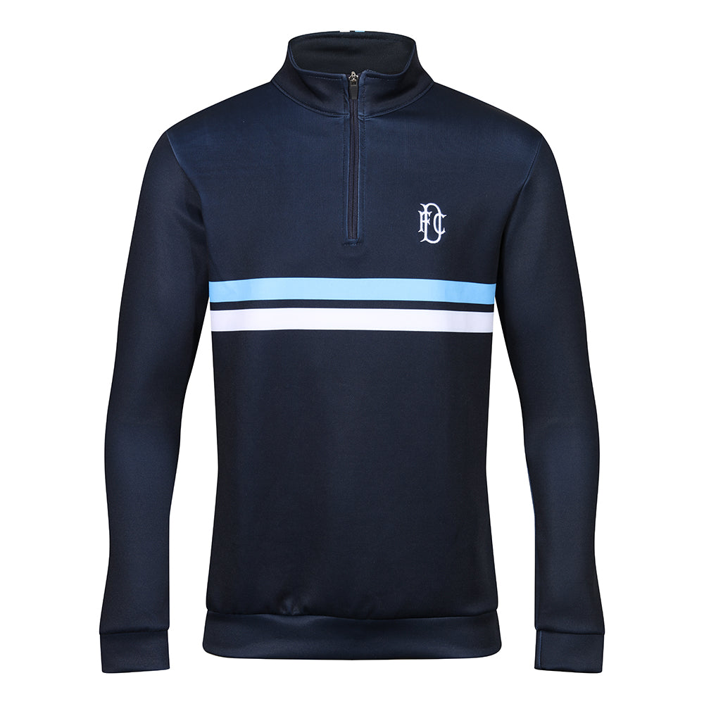 DFC Two Stripe 1/4 Zip Sky