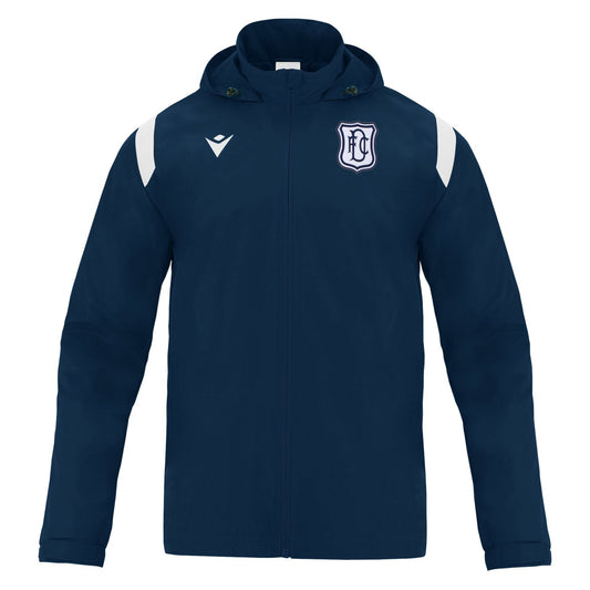 Jnr Macron Pro Training Rain Jacket Dark Blue