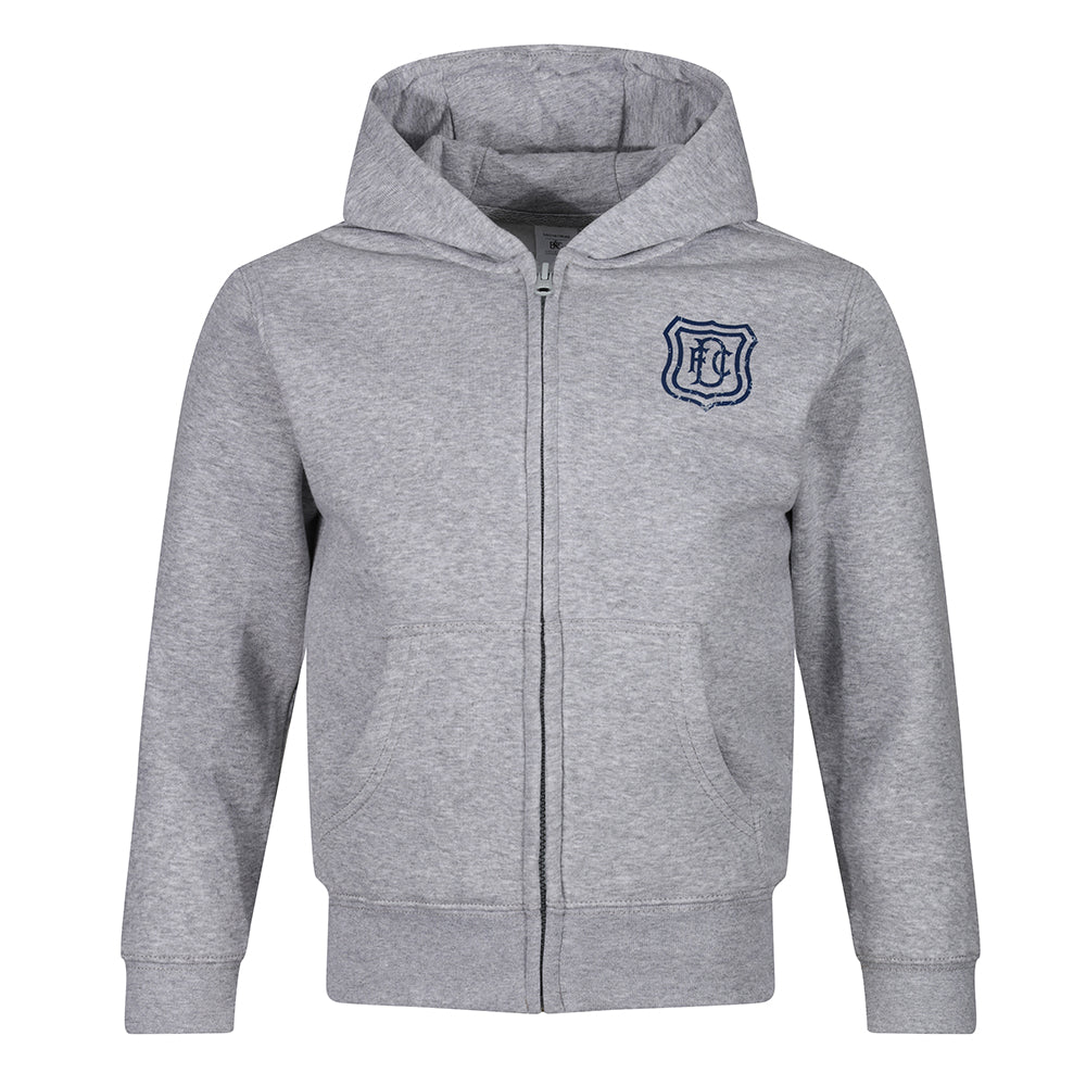 Jnr Vintage Crest Full Zip Hood Grey