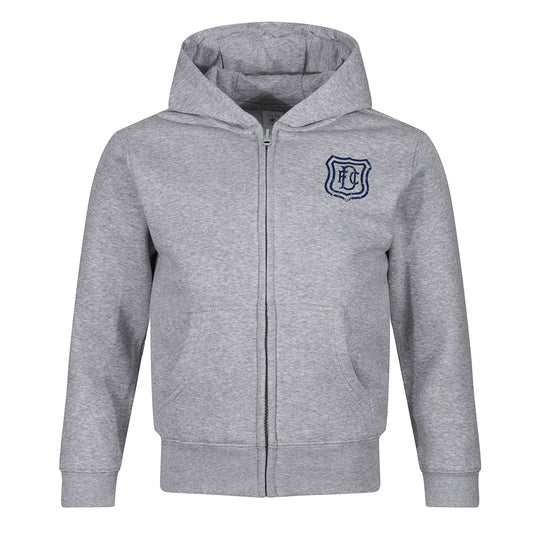 Jnr Vintage Crest Full Zip Hood Grey