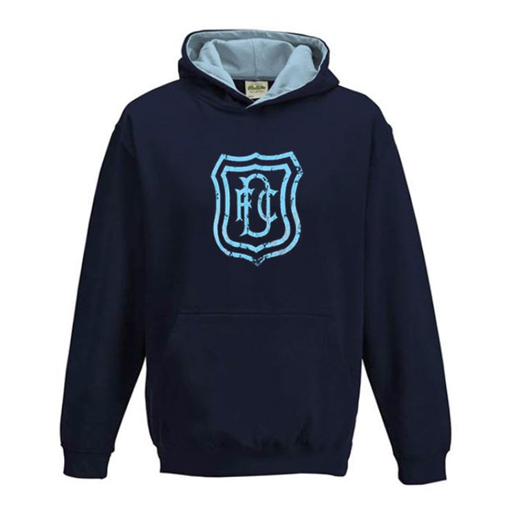 Jnr Vintage Crest Hoody Dark Blue