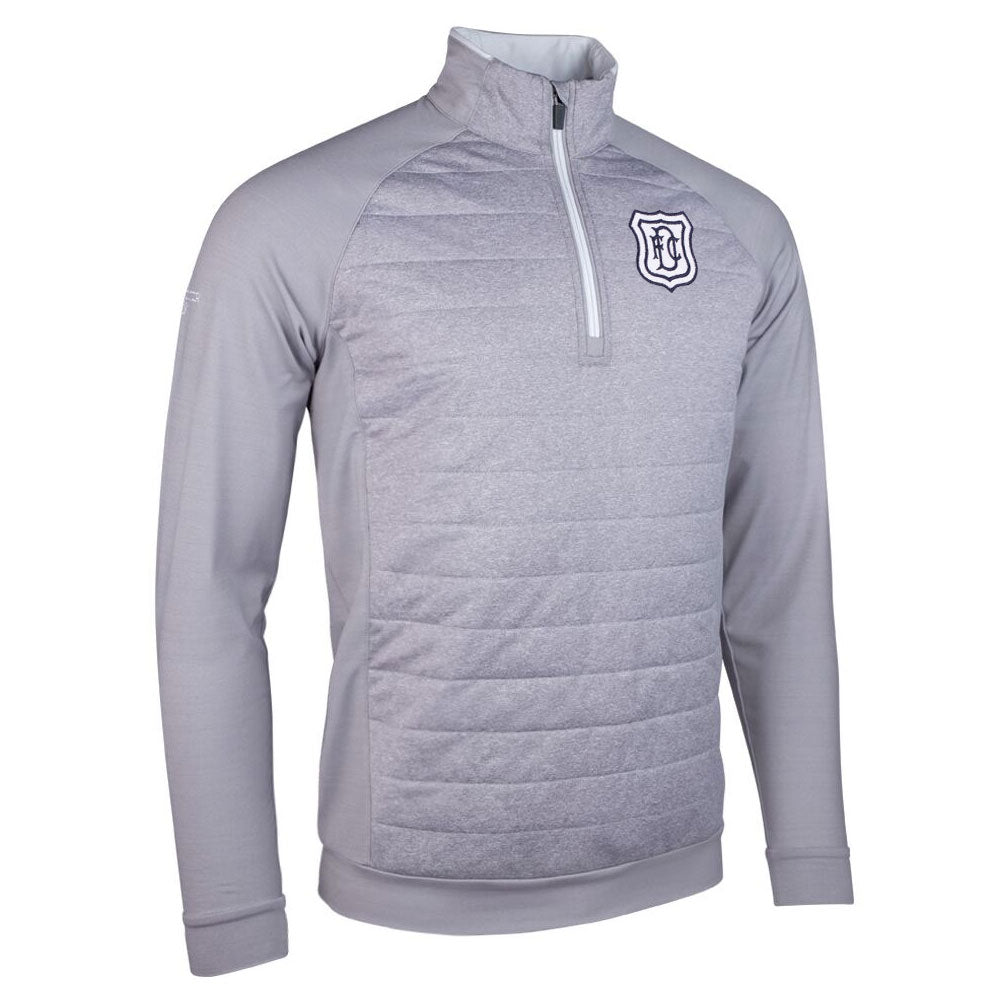 Glenmuir Arran Quilted Jumper Light Grey