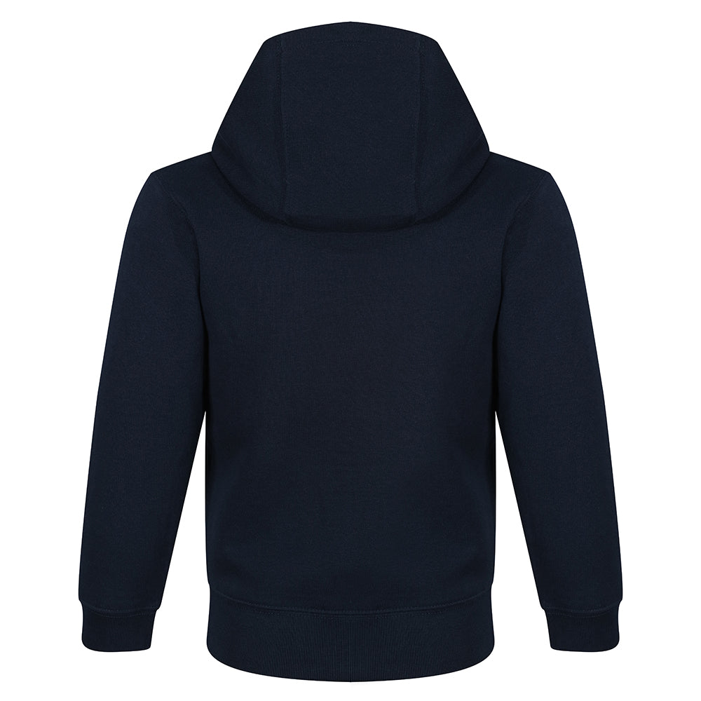 Jnr Vintage Crest Full Zip Hood Dark Blue