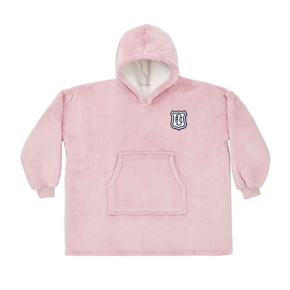 Jnr Sherpa Fleece Blanket Hoodie Pink